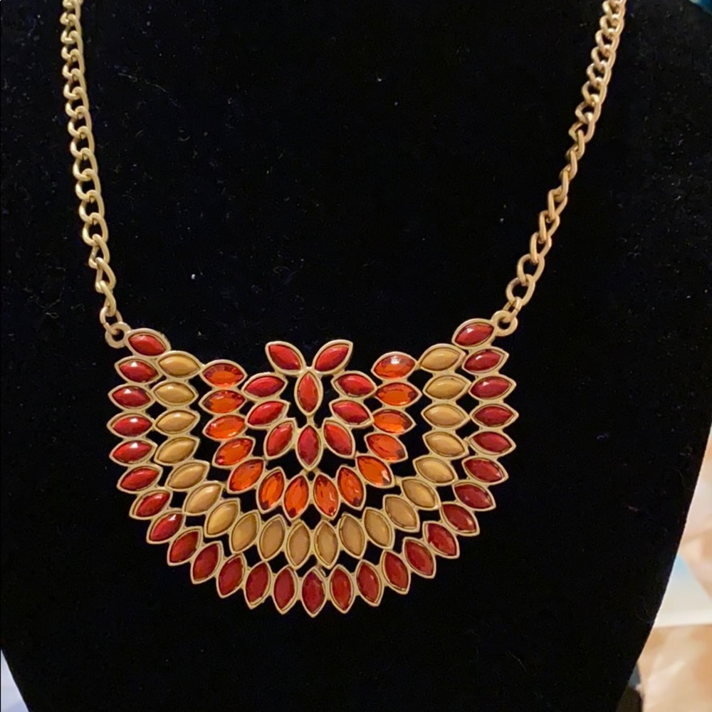 Orange & Tan Necklace